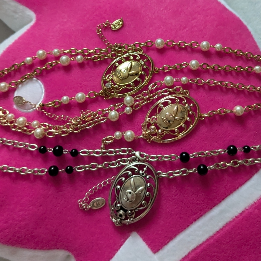 Playboy Gorgeous Pendant Necklaces Set Of 3 76$
